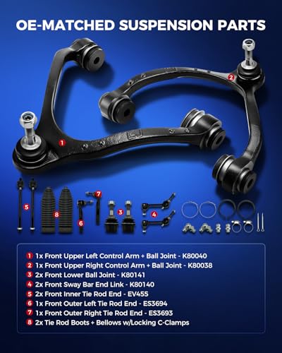 KAX 12pcs Front Suspension Kit for Ford Crown Victoria 2003-2011 - size: Mercury Grand Marquis 2003-2011