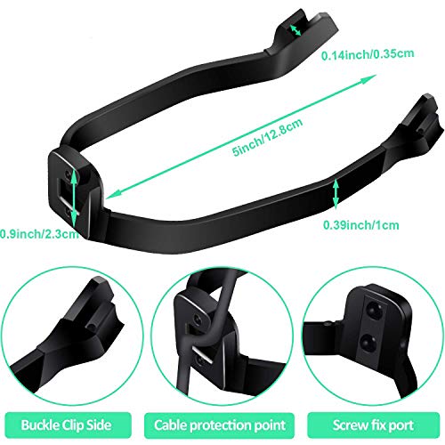 2 Pieces Rear Fender Mudguard Bracket Rear Fender Scooter Replacement Accessory Support for Xiaomi M365/ M365 Pro Scooter with Screws and Screw Caps …