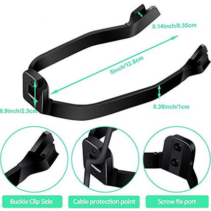 2 Pieces Rear Fender Mudguard Bracket Rear Fender Scooter Replacement Accessory Support for Xiaomi M365/ M365 Pro Scooter with Screws and Screw Caps …