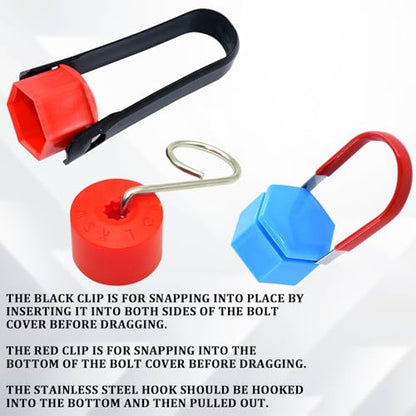 3PCS Car Lug Nut Cover Removal Tool, 3 Type Car Wheel Hub Bolt Nut Cover Removal Tool, Practical Tool for Removing Car Nut Covers，Universal Nut Caps Lug Puller Suitable for Audi VW & Most Vehicle