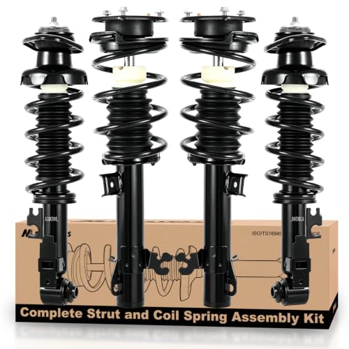 MOSTPLUS Front and Rear Struts Complete Assembly Compatible for 2007-2015 Mini Cooper 1.6L Struts w/Coil Spring Assembly 1335614L 1335614R 1345820L 1345820R - size: 4× Front and Rear Struts, style: 2007-2015 Mini Cooper