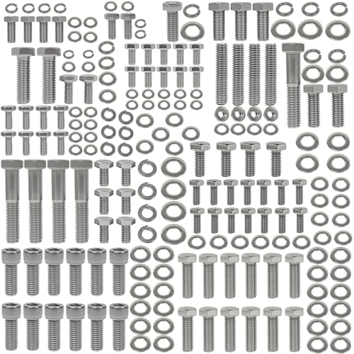 211Pcs Small Block Hex Bolt for Chevy 265 283 302 305 307 327 350 400