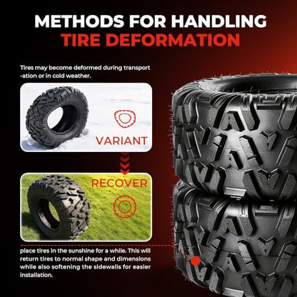ATV Tires 22x10-10,4-Ply Tubeless Tire,Set of 2 - size: 22x10-10