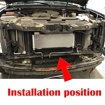 Low Pressure Drop Transmission Oil Cooler 40k Transmission Oil Cool Compatible For Heavy Duty 40,000 GVW Max Low Mounting Hardware Towing Applications and Advanced Cooling Protection LPD47391 - size: Red