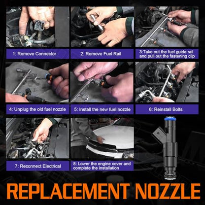 4 Holes Fuel Injectors For Dodge Ram 1500 2500 3500 5.2L 2000-2003 - size: For Dodge Ram 1500 2500 3500 5.2L (2000-2003)