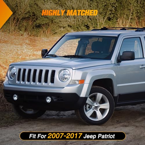Nilight Front Turn Signals Light Clear Amber Len For 2007-2017 Jeep Patriot - color: Jeep Patriot Signals Light