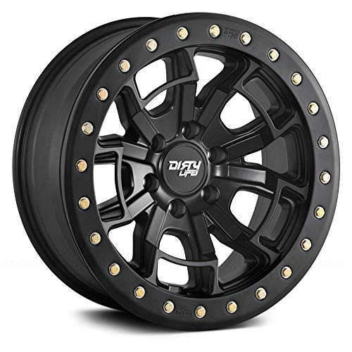 Dirty Life DT-1 Matte Black Wheel with Painted Finish (17 x 9. inches /5 x 127 mm, -12 mm Offset)
