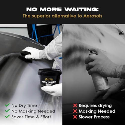 Dry Black Guide Coat, 7 Ounces (200 Grams) Excellent for Finding Defects in Automotive Paint, Great for Autobody, Highlights Scratches, Finds pinholes and Low Spots