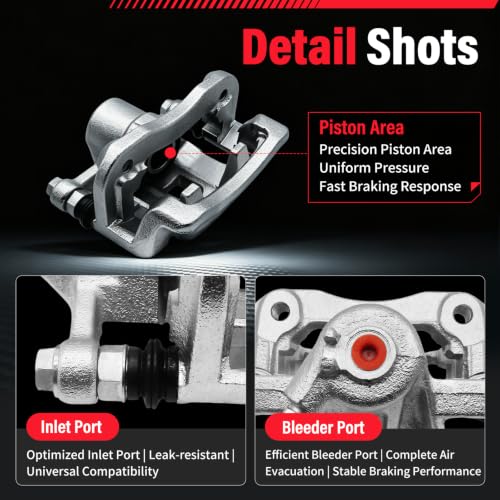Rear Brake Calipers Compatible with Hyundai Sonata [ 2008-2010 ] - size: Rear Sonata 2008-2010