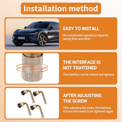 20PCS 90 Degree Valve Stem, Valve Stem Replacement Kit, TR570C Copper Scratch Resistant Tire Valve, Stem Extension Adaptor for Truck Trailer RV Recreational Vehicle