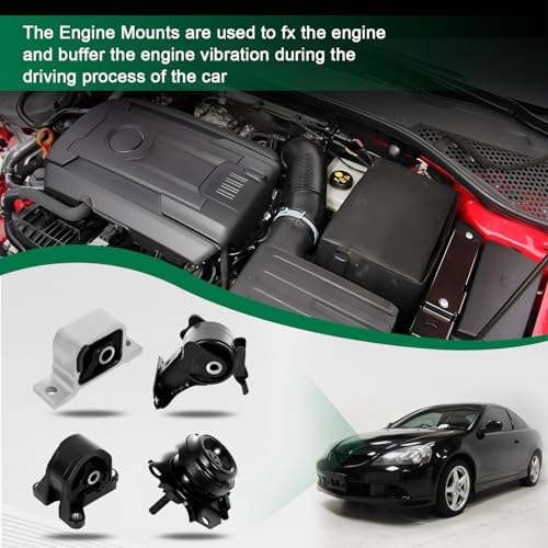 SCITOO Engine Mount Trans Mounts Set A6597 A4503 A4508 A4506 fit for Acura RSX 2002-2006 for Honda Civic Si 2002-2005 2.0L