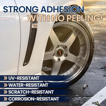 Silver Rim Touch Up Paint, Chrome Wheel Scratch & Curb Rash Repair Pen Kit - color: No. 03 Light Silver