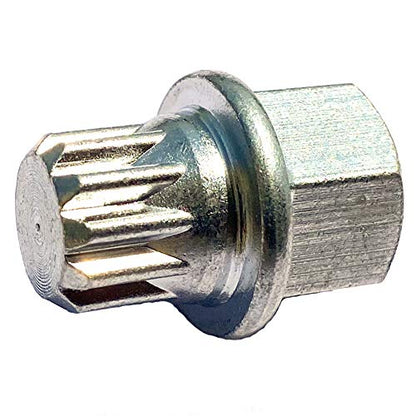 11 Splines Anti-Theft Wheel Lock Nut Key Adapter 8D0601139F001 Compatible with ABC 11 Teeth (Pointy) 1997-2007 VW Bettle Bora Golf Jetta Passat Audi A4 A6 S6 A8 TT SEAT Skoda