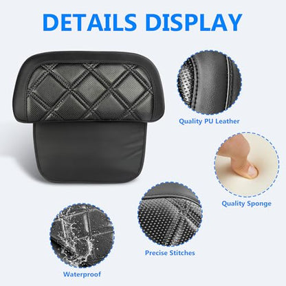 Motorcycle Rear Passenger Chopped Tour Pack Backrest Pad For Harley Road King Street Glide Electra Glide 2014-2024 Accessories(Diamond Black Stitches) - color: Diamond Black Stitches Style