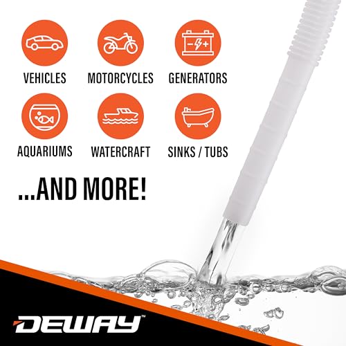 Deway Battery-Powered Stick Transfer Pump, AA Battery, 2.6 GPM, 39 In Hose - style: Basic No Auto-Stop