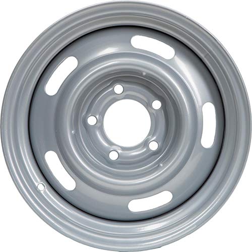 GM Rally Truck Wheel Set, 5 on 5 BP, 15x8, Silver, Sold as a Pair