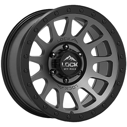 LOCK OFFROAD YOSEMITE-7969MGMBR 17X9-6X139.7 0et - Matte Grey with Matte Black Ring - color: Matte Grey with Matte Black Ring, size: 17X9 - 6X139.7 0et