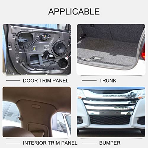 100-Piece Universal Bumper and Fender Push Rivet Clip Fastener Set