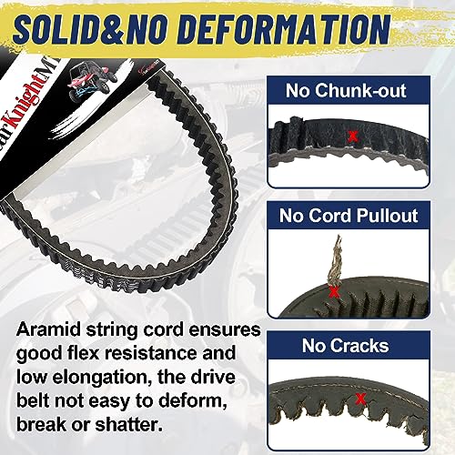 StarknightMT CVT Drive Belt Heavy Duty Nylon Cloth Thick Rubber