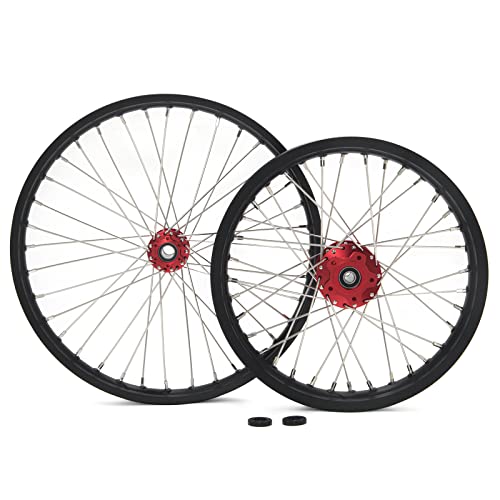 TOFR 14" x 2.15" Front Rear Wheels Rims Hubs for Sur ron Light Bee X LBX - color: Black, size: 14" 14" Front Rear