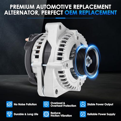 Car Alternator 13918 130A Fit for Honda Pilot Odyssey - size: #13918N, 13918 Alternator