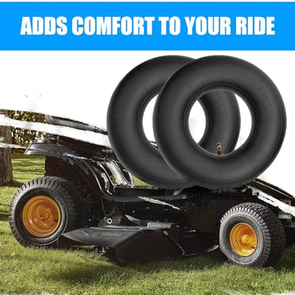 4.10/3.50-5 Inner Tube (2 PACK) with TR-87 Bent Valve Stem,Replacement for Wheelbarrows, Mowers, Hand Trucks and More 4.10-5 3.50-5 Tire and Tubes (4.10/3.50-5) - size: 4.10/3.50-5