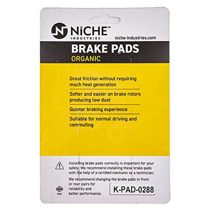 NICHE Front Rear Brake Pad Set for Victory 2204196 2203679 Organic - size: Organic