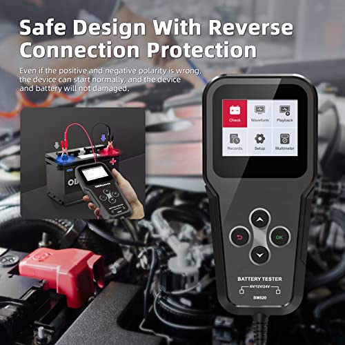 OBDResource Battery Load Tester, Professional Automotive Battery Analyzer - color: black