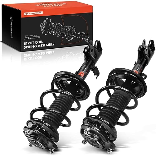A-Premium Front Complete Strut Assemblies with Coil Springs, Set of 2