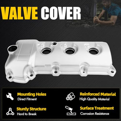 Engine Valve Cover Right Side Compatible with 2007-2012 Ford Edge Flex Fusion Taurus X Lincoln MKS MKT MKX MKZ Mercury Milan Sable 3.5L V6 Replace 7T4Z6582F - size: Right side