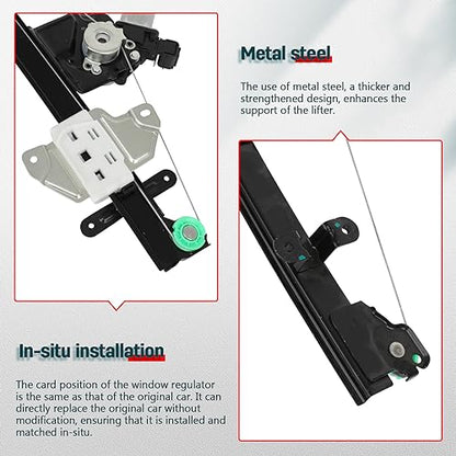 FINDAUTO 751-395 Power Window Regulator for 2013-2019 for NISSAN Sentra - size: Front Right, style: 2013-2019 for Nissan Sentra