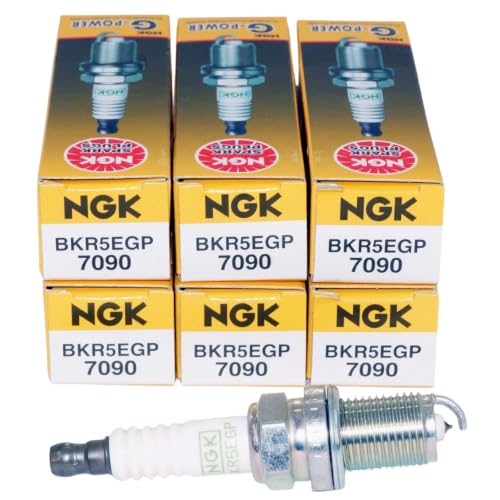 NGK 7090 G-Power Platinum Spark Plugs BKR5EGP, Pack of 6