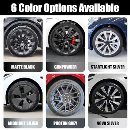 Rim Touch Up Paint(Gunpowder) for Tesla Model Y/3/S/X - color: Gunpowder(Fits for Model Y 19"/ Model Y 21"/ Model 3 20"/ Model S 21"/ Model X 20"/ Model X 22")