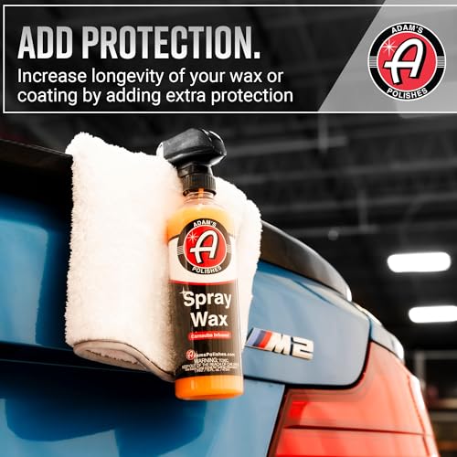 Adam's Polishes Spray Wax Kit - Advanced Carnauba Car Wax | Car Spray Polish | During Car Wash Paste Wax Clay Bar & Buffer Polisher For Ultimate Protection On Paint Wheels Windows | Cleaning Supplies - size: 8 Fl Oz (Pack of 2)