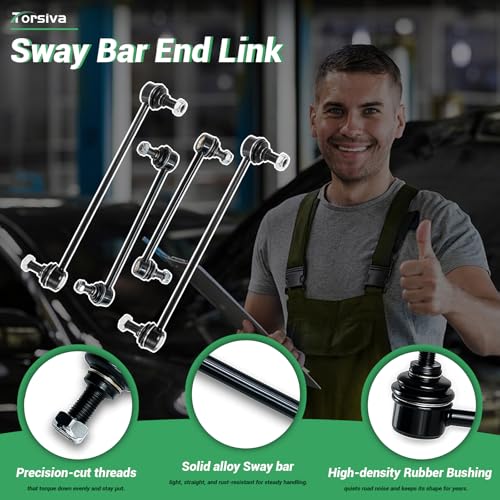 K750011 K750123 4Pcs Front Rear Stabilizer Sway Bar End Links Compatible with Toyota 2007 2008 2009 2010 2011 Camry - size: K750123&K750011-4PC
