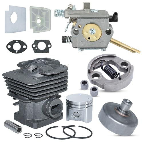 38mm Cylinder Piston Kit for Stihl FS160 FS180 FS220 FS280 FS290 with Carburetor Clutch Drum Replace Part 4119 020 1204