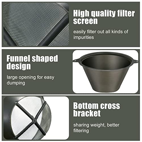 Vesici 30 Pcs Paint Strainer Airbrush Paint Filter 100 mm Reusable Plastic