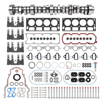 WANGSHENG 5.3 NON AFM DOD Kit with Camshaft, Lifters, Head Gaskets & Bolts for 2007-2013 Chevy Silverado 1500 Tahoe, GMC Sierra Yukon 5.3L V8 Engine - color: NON AFM Kit