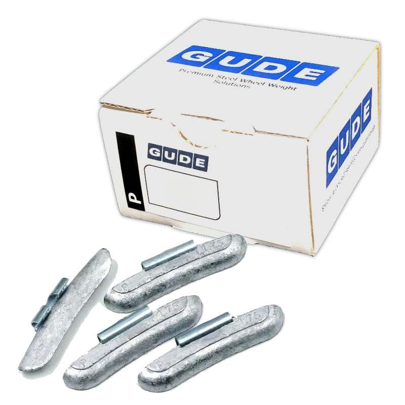 Generic GUDE Tire Wheel Weights REG P Type (Fe) Coated Steel Spring Steel Clip On - Choose Size - 25 Pack (1.75 oz) - size: 1.75 oz