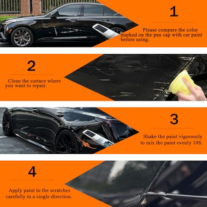 (Black Raven GBA/WA8555) Touch up Paint for Tesla/Cadillac - color: Black Raven(GBA/WA8555) for 2025 ESCALADE/2024 ESCALADE/2025 XT4/2024 XT4/2025 XT5/2024 XT5/2024 XT6/2025 CT5/2024 CT5/2025 CT4/2024 CT4