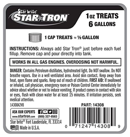 Star TRON Enzyme Fuel Treatment - Gas, Stabilizes Old Gasoline - size: 8 fl oz