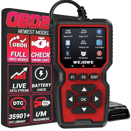 Upgraded OBD2 Scanner Diagnostic Tool, I/M Readiness Battery Test Mode 6/8