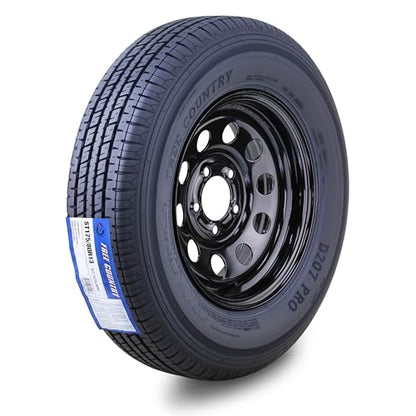 Free Country Trailer Tire Wheel ST175/80R13 8-Ply D 97N 5X4.5 Black Mod Rim - size: ST175/80R13 /8PR
