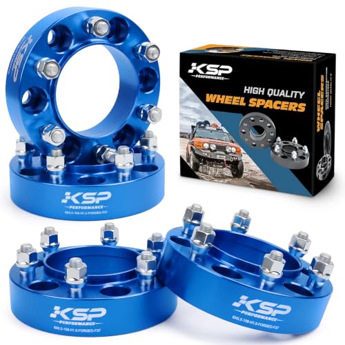 KSP 1.5in Wheel Spacers for Tacoma 4Runner Cruiser Tundra with 6x5.5 PCD - color: Blue, size: 1.5inch-tacoma1995-2023