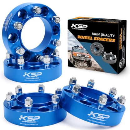 KSP 1.5in Wheel Spacers for Tacoma 4Runner Cruiser Tundra with 6x5.5 PCD - color: Blue, size: 1.5inch-tacoma1995-2023
