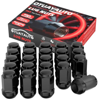 OTUAYAUTO 1/2-20 BlackLug Nuts 23PCS, Fit for Jeep - color: Black, size: 1/2-20", style: 23 PCS