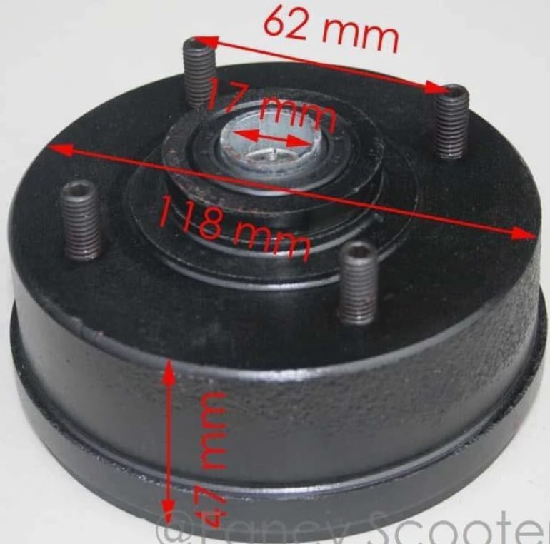 Gilan TAOTAO 8" RIM ATV FRONT WHEEL DRUM BRAKE HUB for 125cc 150cc 250cc ATV TAOTAO QUAD NEW CHEETAH NEW TFORCE CHEETAH TFORCE ATA 125E 125F1 125G 125H 125L 135D 135DU 150B 150G 250B 250C 4 WHEELER