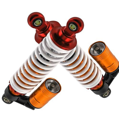 2PCS 12.5" Front Shock Absorbers 320mm Suspension for ATV Quad Go Kart 4 Wheeler, Heavy Duty 800lbs Spring, 50mm Travel, 12mm Mount Hole, Durable Replacement Front Suspension Shocks for Off Road