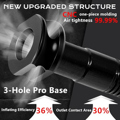 BUCKLOS Tubeless Presta Valve Stem 40/44/55/60/65/80/100mm - color: BLACK
