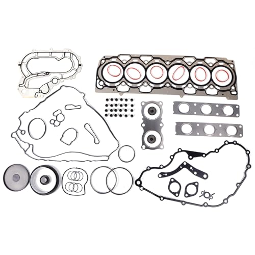 31254555 Engine Overhaul Gasket Seal Kit Fit for S80 V70 XC60 XC70 XC90 3.2 L6 Replace for B6324S 31251150 31679514 Engine Rebuild Kit